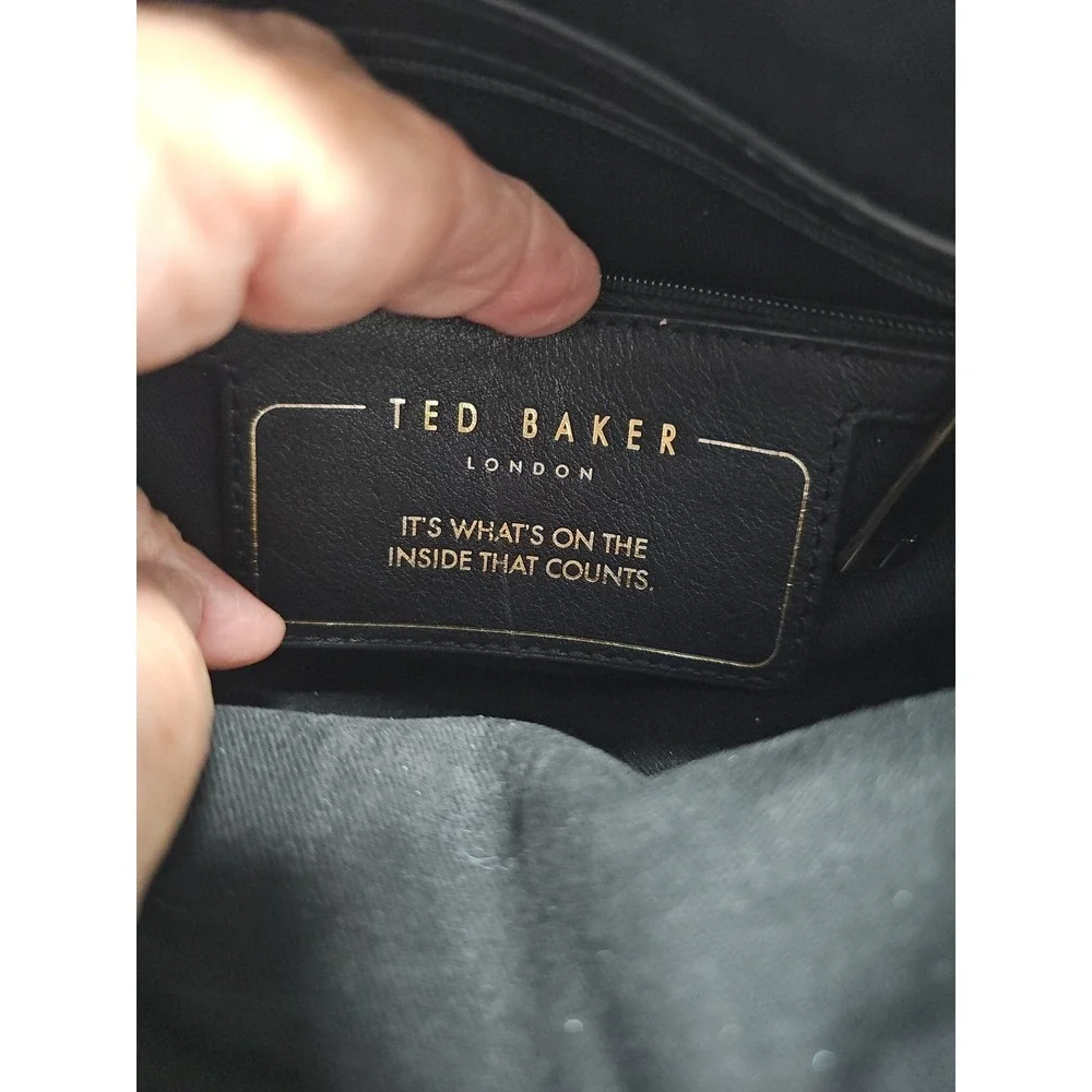 Ted Baker Black Crossbody Genuine Leather Bag - Picture 11 of 13